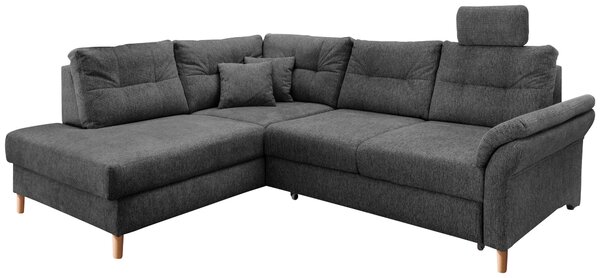 ROHOVÁ SEDAČKA, textil, antracitová Livetastic - Sedací soupravy, Online Only