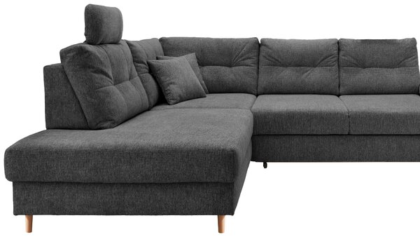 ROHOVÁ SEDAČKA, textil, antracitová Livetastic - Sedací soupravy, Online Only