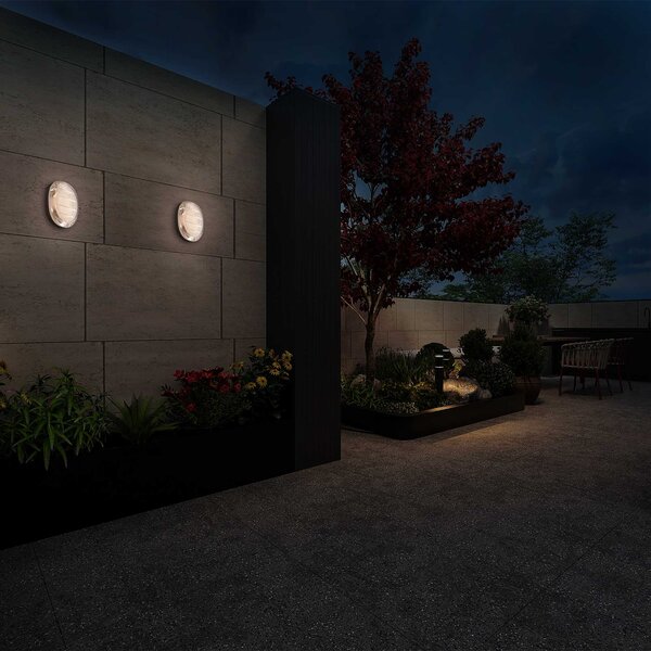 Clario LED přisazené skleněné svítidlo Ra>90 IP65 Čirá2700K