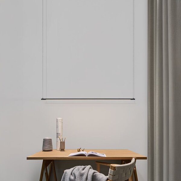 Nova Luce Elettra LED závěsné liniové svítidlo Černá