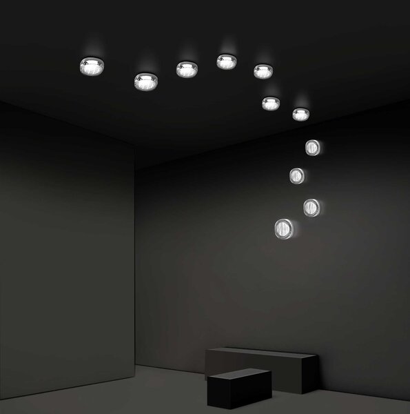 Clario LED přisazené skleněné svítidlo Ra>90 IP65 Čirá2700K
