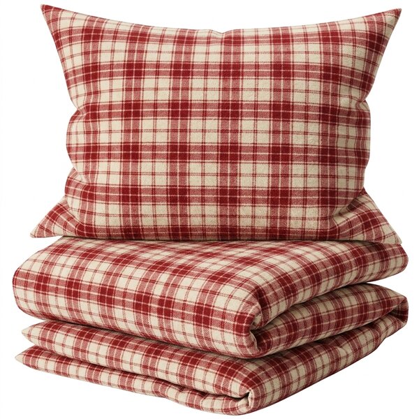 Flanelové povlečení TARTAN HEART barevné Rozměr povlečení: 70 x 90 cm | 140 x 200 cm