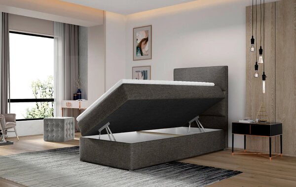 Jednolůžková kontinentální postel 90x200 OAKENLY - modrá