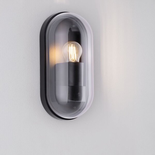 Nova Luce Amel E27 nástěnné oválové svítidlo IP65 StandardníZaoblený