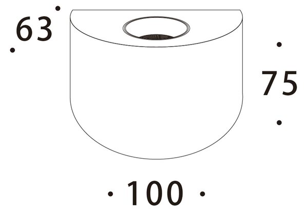 Solira LED nástěnné svítidlo Ra>90 Bílá15°3000K