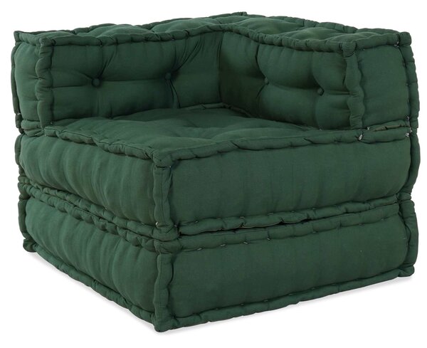 Modulová pohovka 2 pcs Zelená 140 x 70 x 56 cm Textil