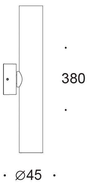 Bivio LED nástěnné svítidlo Ra>90 Černá3000K15°