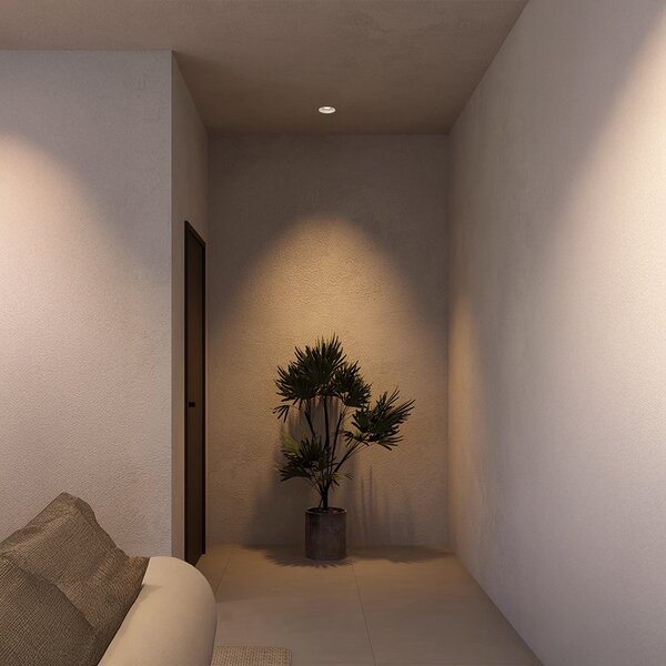 Invisio LED trimless zápustné svítidlo Ra>90 Černá3000K15°