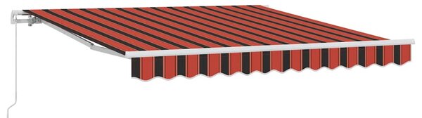 Stahovací markýza Oranžová a hnědá 350 x 250 cm 3081631