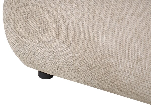 Postel s úložným prostorem Tkanina GRASSE 160 x 200 cm Taupe
