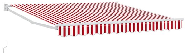 Stahovací markýza Červená a Bílá 300 x 250 cm