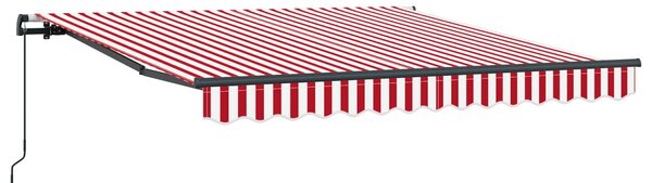 Stahovací markýza Červená a Bílá 300 x 250 cm
