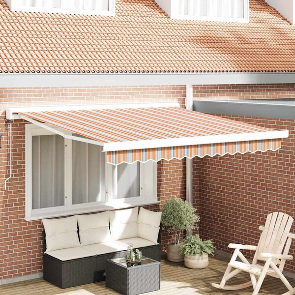 Stahovací markýza Vícebarevný 300 x 250 x 165 cm Textil a kov