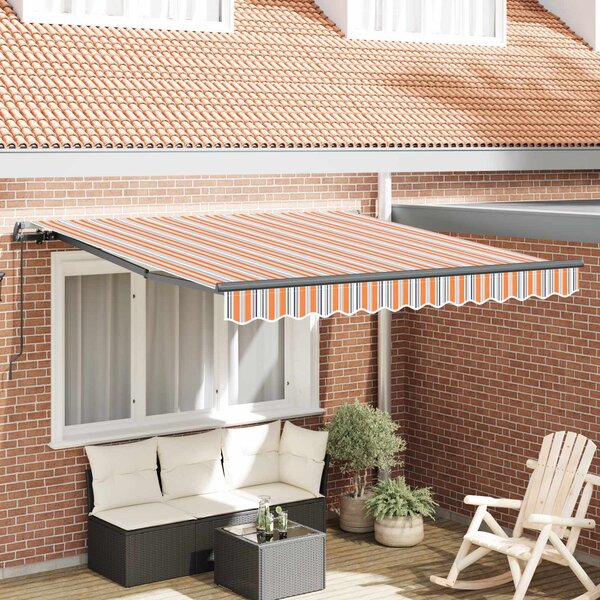 Stahovací markýza Vícebarevný 300 x 250 cm Polyester a hliník