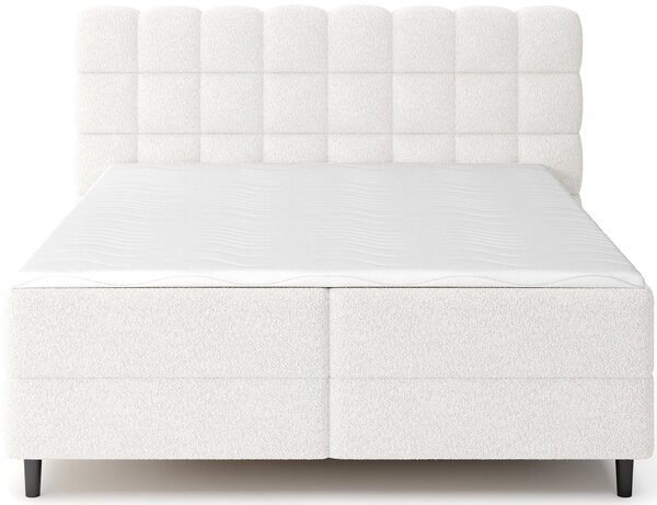 Boxspringová postel 140x200 MIRELLO - bílá
