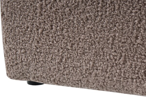 Postel s úložným prostorem bez čela Buklé DINAN 90 x 200 cm Taupe