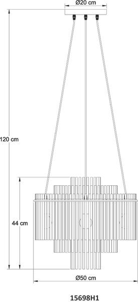 ZÁVĚSNÉ SVÍTIDLO, 50/120 cm Globo - Online Only svítidla, Online Only