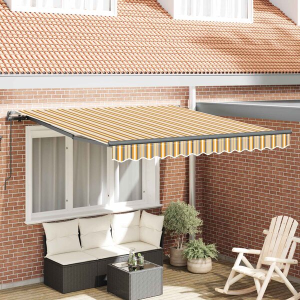 Stahovací markýza Vícebarevný 300 x 250 cm Polyester a hliník