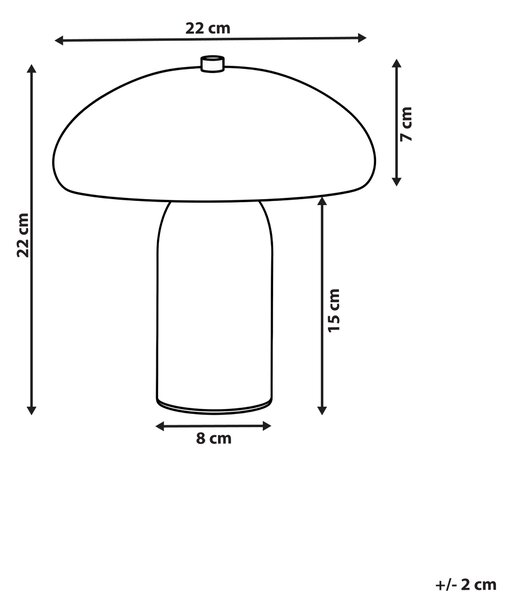 Stolní lampa SANYA Kov Žlutá