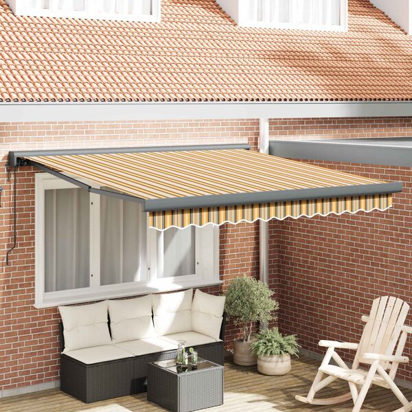 Stahovací markýza Vícebarevný 300 x 250 x 165 cm Textil a kov