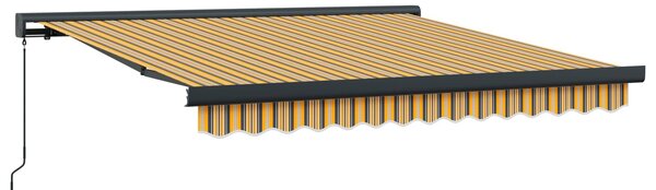 Stahovací markýza Vícebarevný 300 x 250 cm Plátno a hliník