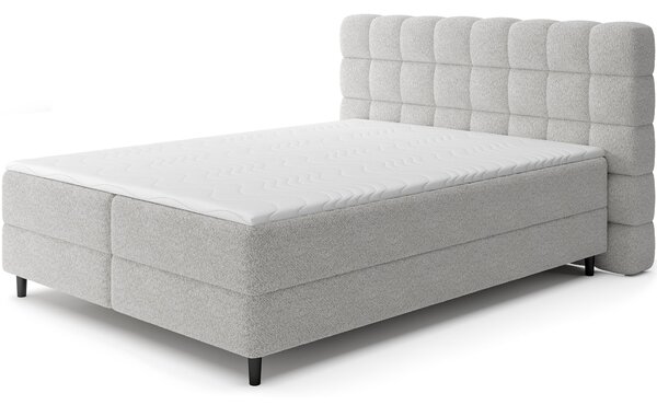 Boxspringová postel 140x200 MIRELLO - světle šedá