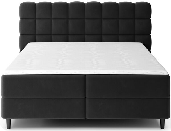 Boxspringová postel 140x200 MIRELLO - černá