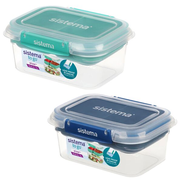 Sistema Box na jídlo s vložkou Stax To Go 1l Barva: minty teal