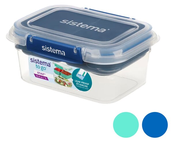 Sistema Box na jídlo s vložkou Stax To Go 1l Barva: minty teal