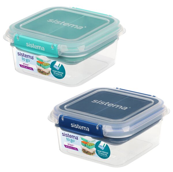 Sistema Box na jídlo s vložkou Stax To Go 1,15l Barva: minty teal