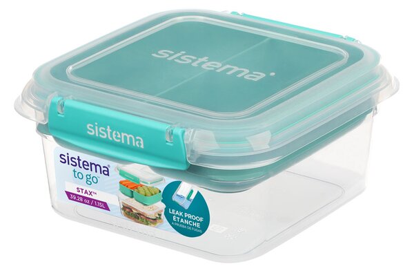 Sistema Box na jídlo s vložkou Stax To Go 1,15l Barva: minty teal