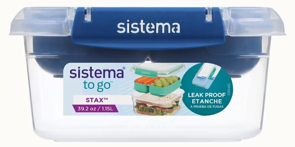 Sistema Box na jídlo s vložkou Stax To Go 1,15l Barva: minty teal