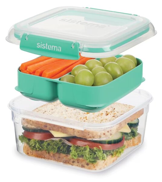 Sistema Box na jídlo s vložkou Stax To Go 1,15l Barva: minty teal