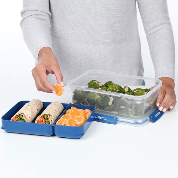 Sistema Box na jídlo s vložkou Stax To Go 2,2l Barva: ocean blue