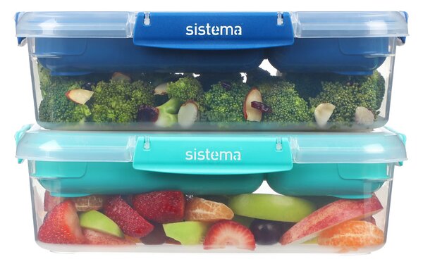 Sistema Box na jídlo s vložkou Stax To Go 2,2l Barva: ocean blue