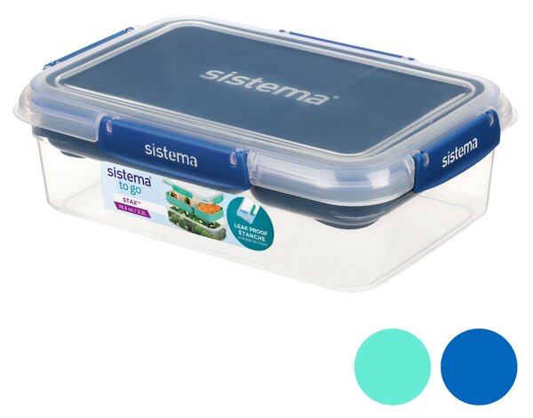 Sistema Box na jídlo s vložkou Stax To Go 2,2l Barva: ocean blue
