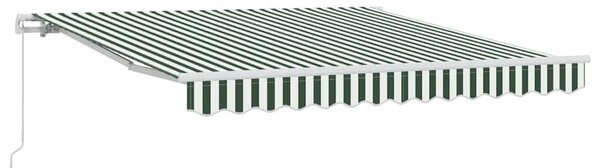 Stahovací markýza Zelená a bílá 300 x 250 x 165 cm