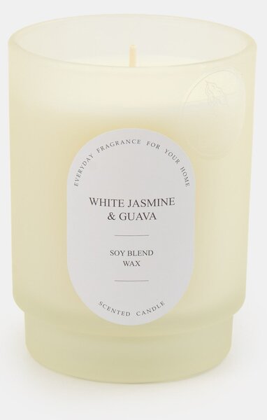 Sinsay - Vonná sójová svíčka White Jasmine & Guava - bílá