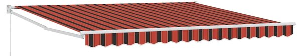 Stahovací markýza Červená a černá 350 x 250 x 165 cm