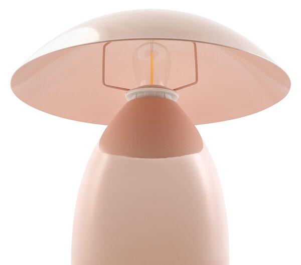 Stolní lampa SIGI Kov Pastelově růžová