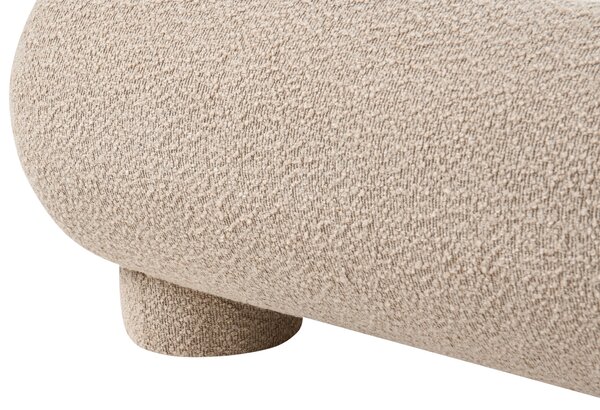 Postel Buklé BAYEL 160 x 200 cm Taupe
