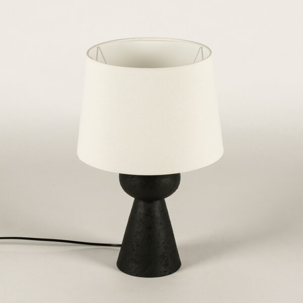 Stolní textilní lampa Audrey Crema (LMD)