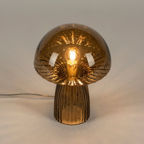Stolní skleněná lampa Basilley Brown (LMD)