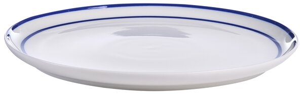 Sada 24 kusů nádobí AMCHUR Porcelán Bílá/Modrá