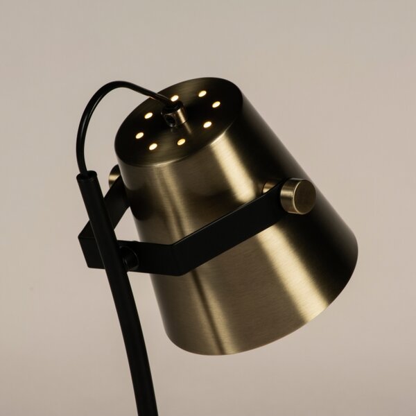 Stolní designová lampa Laventa Black and Gold (LMD)