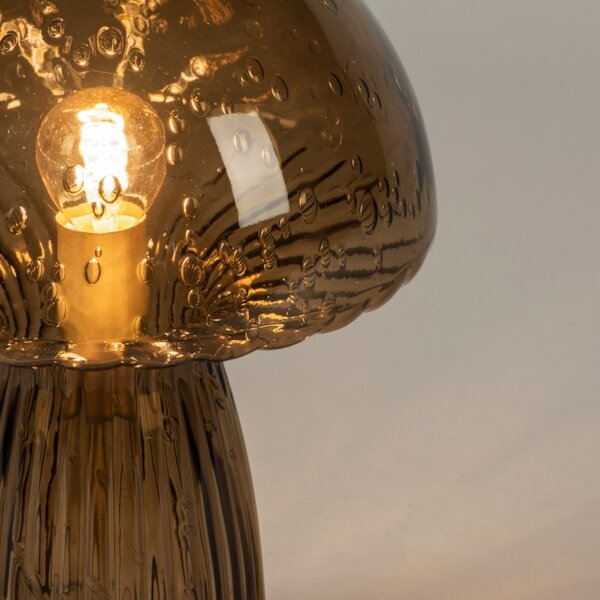 Stolní skleněná lampa Basilley Brown (LMD)