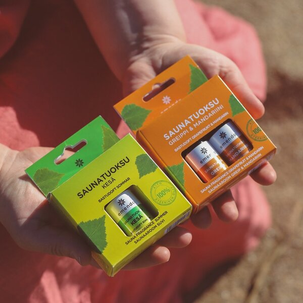 Set vůní do sauny Emendo 2x10ml / Grapefruit, Mandarinka