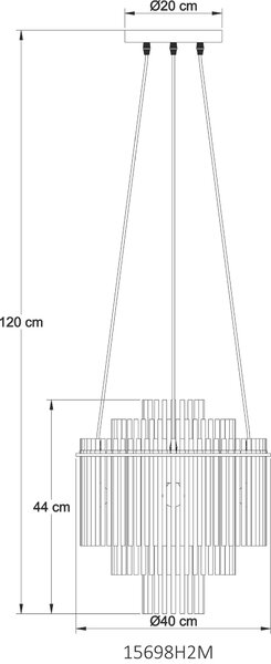 ZÁVĚSNÉ SVÍTIDLO, 40/120 cm Globo - Online Only svítidla, Online Only