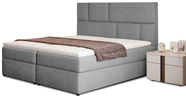 Boxspringová postel 140x200 FARELO - šedá