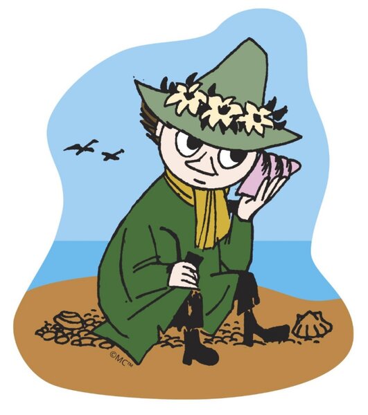 Putinki Vinylová samolepka Snufkin